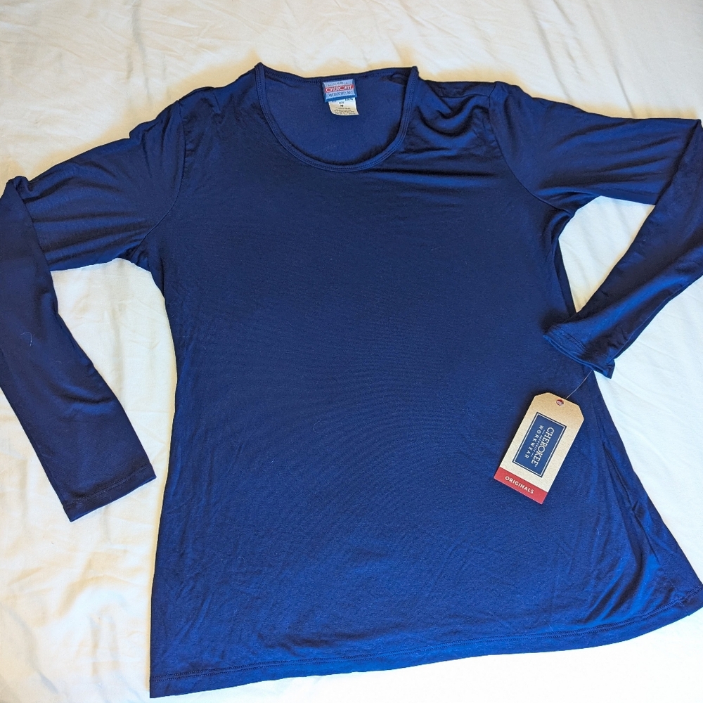 NWT Cherokee Navy Long Sleeve Under scrub Tee